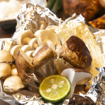 Autumn limited [Grilled Matsutake course] 12 dishes including 4 kinds of sashimi and beef tataki + 120 minutes all-you-can-drink course 7,000 ⇒ 6,000 yen