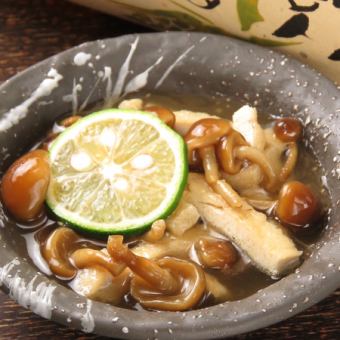 Nameko mushroom and Kyoto fried tofu