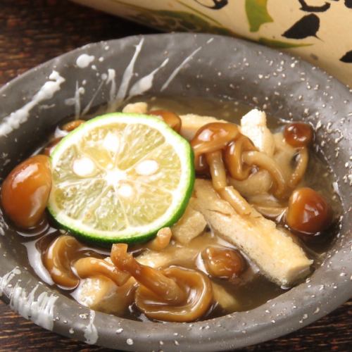 Nameko mushroom and Kyoto fried tofu