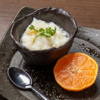 Unshu mandarin panna cotta