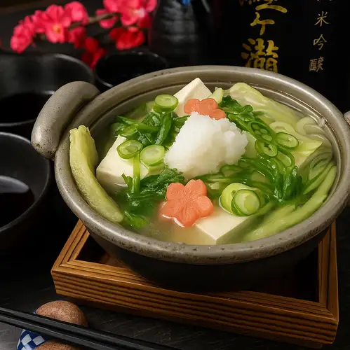 湯豆腐と京生麩のみぞれ小鍋