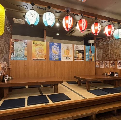 広々座敷でご家族でのお食事や会社宴会にもピッタリ♪