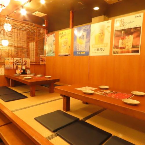 広々座敷でご家族でのお食事や会社宴会にもピッタリ♪