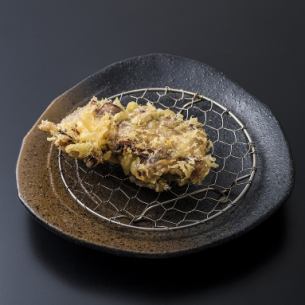 Soft boiled octopus tempura