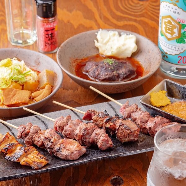 【定番串からオリジナル串まで★バリエーション豊富なこだわりの串焼きをご用意】