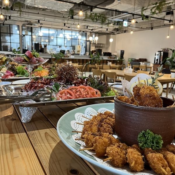 【デラックスコース】自家製ローストビーフなどお料理全9品120分飲み放題付き◎お1人様5500円（税込）