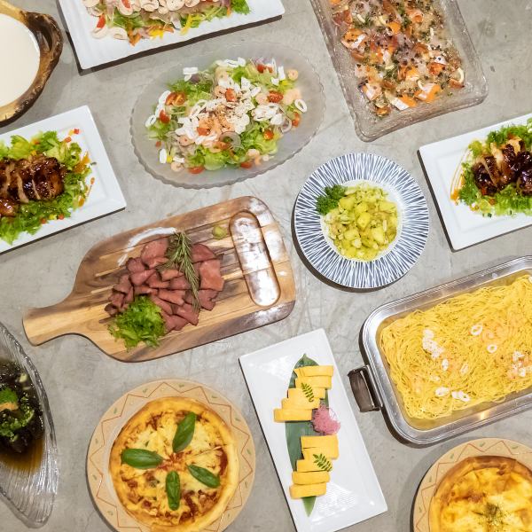 [Deluxe Course] Homemade roast beef and 9 other dishes, 120 minutes of all-you-can-drink included ◎ 5,500 yen per person (tax included)