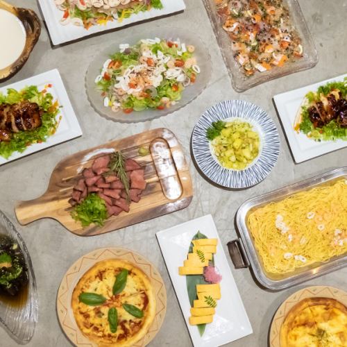 [Deluxe Course] Homemade roast beef and 9 other dishes, 120 minutes of all-you-can-drink included ◎ 5,500 yen per person (tax included)