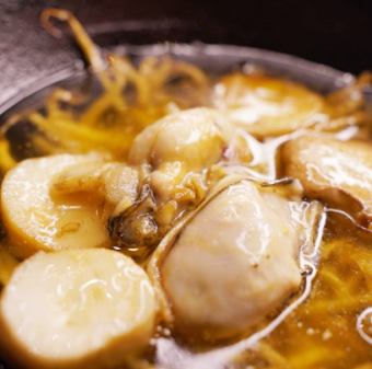 牡蠣とエリンギのアヒージョ