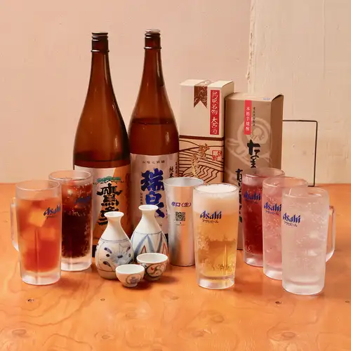 豊富なドリンクで乾杯♪