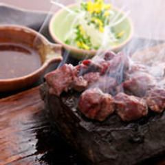 Stone-grilled horse meat steak