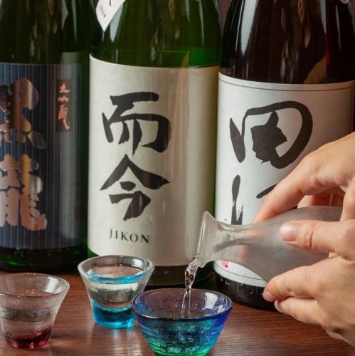 厳選された日本酒とワイン