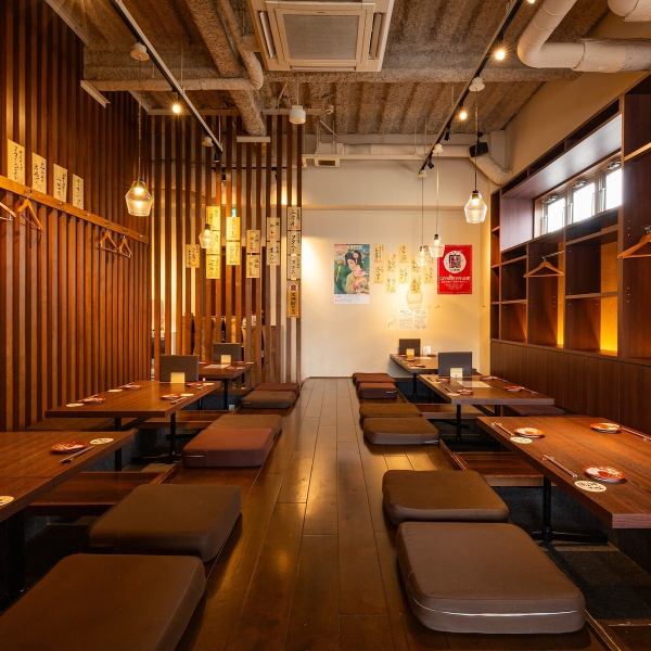 【宴会ご予約承ります◎】各種宴会も最大50名様までご利用いただけます！広々としたお座敷でくつろぎ空間をご用意しております。