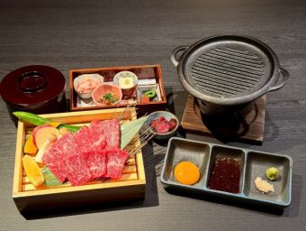 【반개실 확약】런치 타임 한정 흑모 와규 스테이크 어선