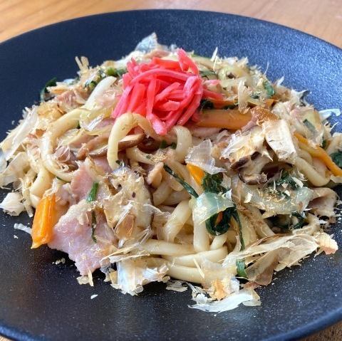 北海道産ジンギスカン焼うどん