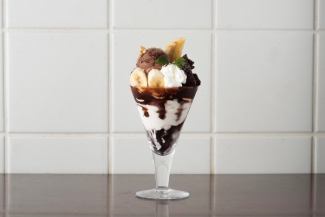 Chocolate banana parfait