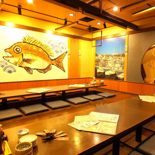 In the tatami room, you can enjoy a relaxing meal with your friends and lovers.The banquet banquet is OK for 10 to 80 people ☆