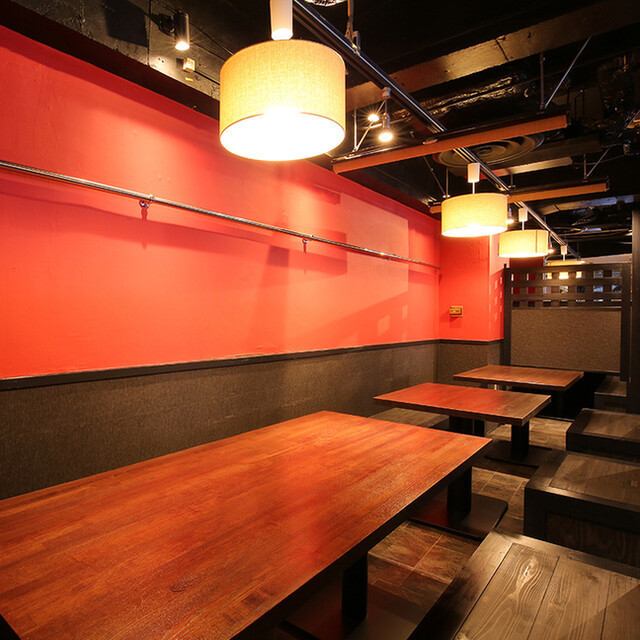 [3F private room seating♪] We have a private room table that can accommodate up to 16 people.