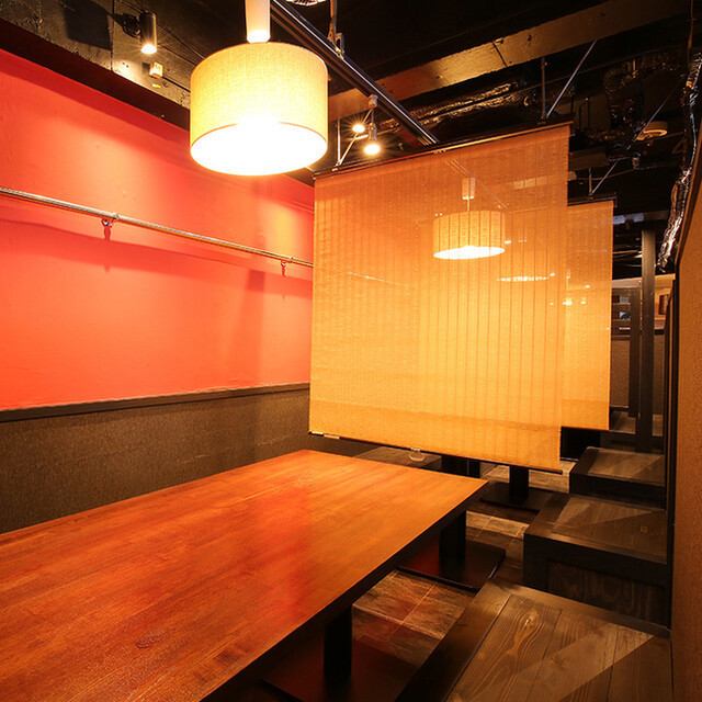 [3rd floor seating♪] There is a semi-private table! Perfect for a banquet among friends.