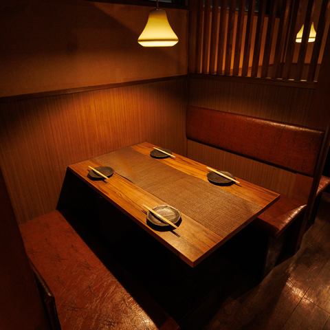 ゆったりとくつろげる個室席は2名様～ご案内可能です！