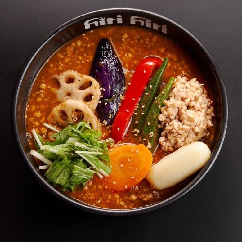 オクラキーマ納豆カリー