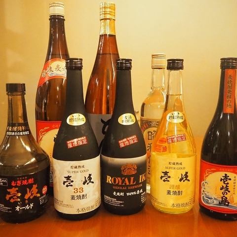 There are many types of shochu and sake.