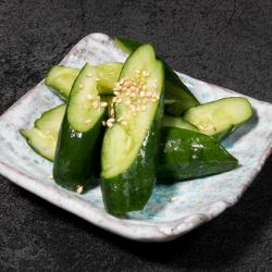 homemade miso cucumber