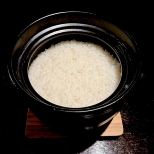 こだわりの釜炊きライス