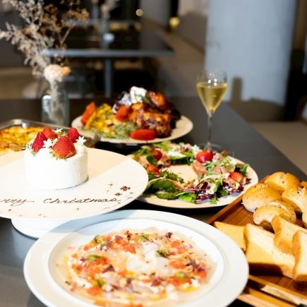 【2,3名様向け】クリスマスシェアコース◆鴨肉や牛肉のロースト、カルパッチョなど全６品を満喫