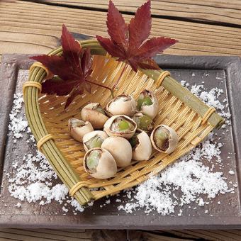 殻付き銀杏塩煎り