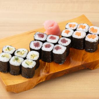 Assortment of three kinds of atemaki