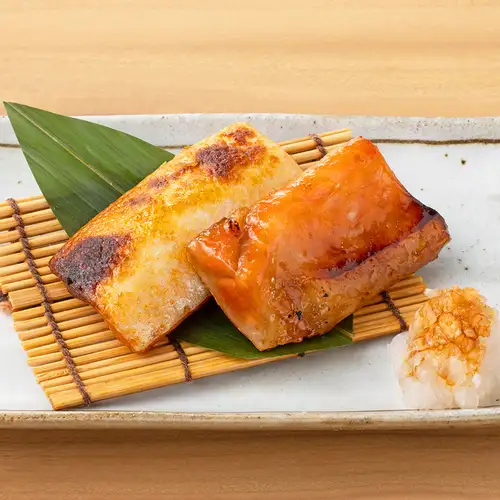 味噌腌制烤三文鱼腩
