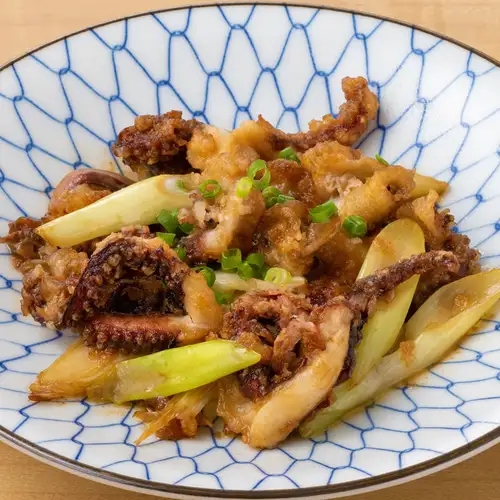 【海鲜菜】黄油酱油炒鱿鱼须