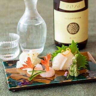 (ランチ・ディナー) 鮨とイタリア料理で魚を堪能するペアリングコース【伊都岐 -Itsuki-】