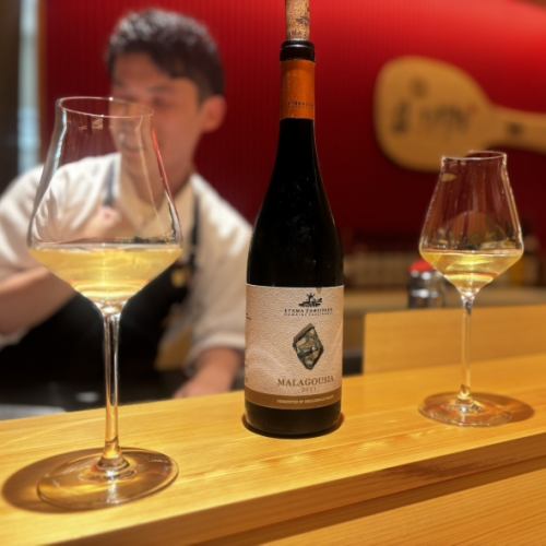 ワイン日本酒のソムリエのいる鮨や