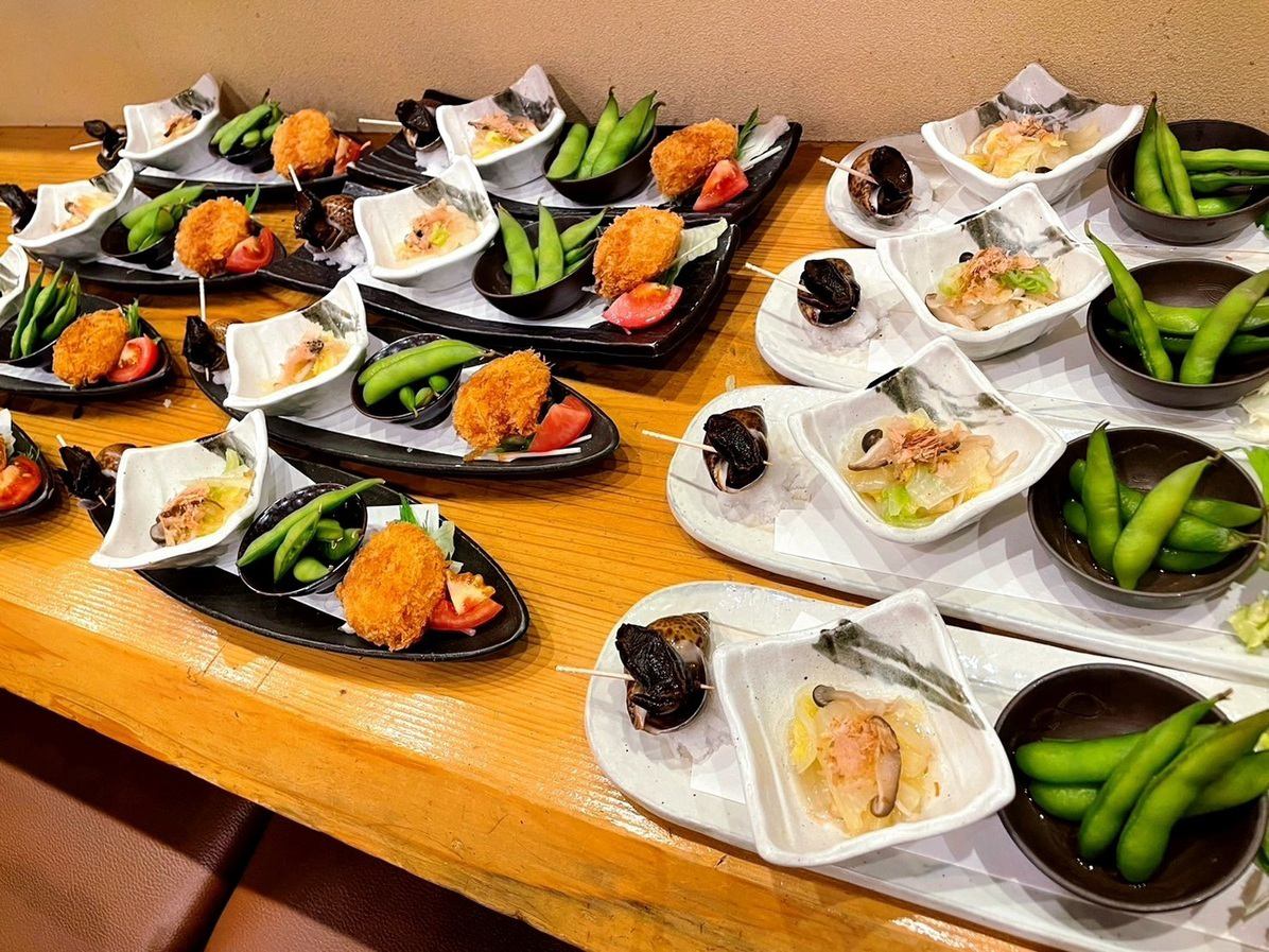 宴會套餐是單獨上桌的，所以不需要分開。大家請放鬆♪