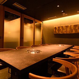 お洒落な空間の個室で頂く高級焼肉店