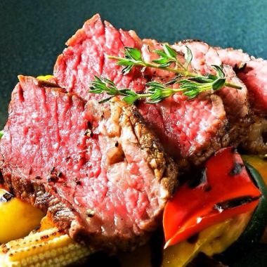 April and May: Hida beef steak course ★ All-you-can-drink for 120 minutes (7 dishes in total) 5,000 yen