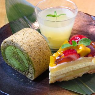Assorted 3 kinds of omakase desserts