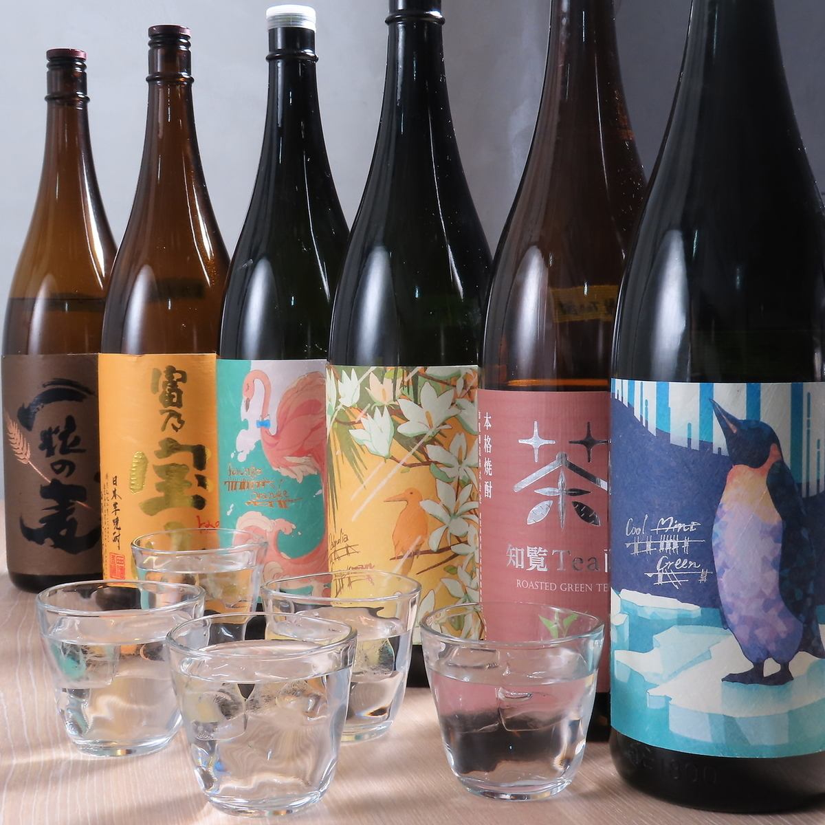 ほかでは味わえないレアな日本酒や焼酎のラインナップ！