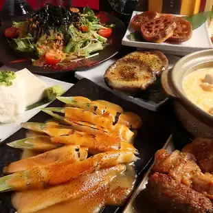 ＜120分飲み放題付き＞大和野菜と串焼きコース 全11品◇5500円(税込)