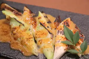 太ねぎの味噌焼き