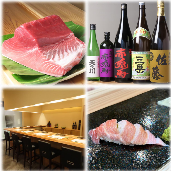 [For dates, business entertainment, etc.] Our chef will prepare and serve sushi using fresh seasonal fish with great care.