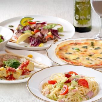Recommended for dates and girls' nights! Food only course 3,500 yen (tax included)