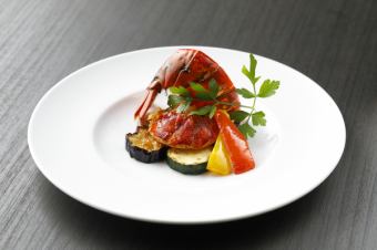 Teppanyaki lobster with spices