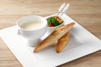 Chilled cheese fondue