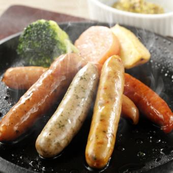 5 kinds of sausage platter