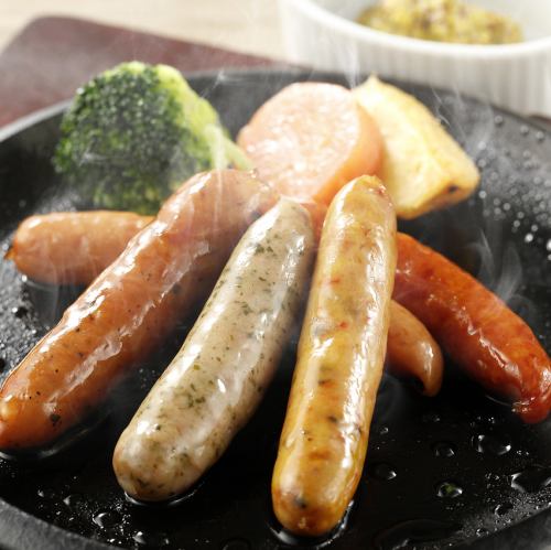 5 kinds of sausage platter