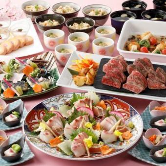 [2025/3/1~2025/5/31] [Welcome/farewell party plan] 9 dishes in total ◆ Spring table course ⇒ 6,000 yen (tax included)