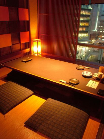 大人が集う和食串やきのお店。半個室風の掘りごたつ席完備